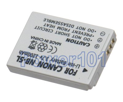 NB-5L battery for Canon Li-Ion 3.7V 1200mAh