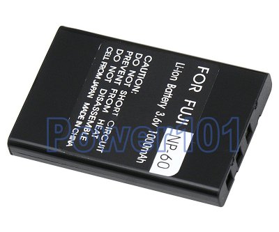 NP-60 battery for FujiFilm Li-Ion 3.6V 1000mAh
