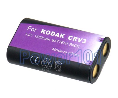 CRV3 Rechargeable Li-Ion battery 3.0V 1600mAh