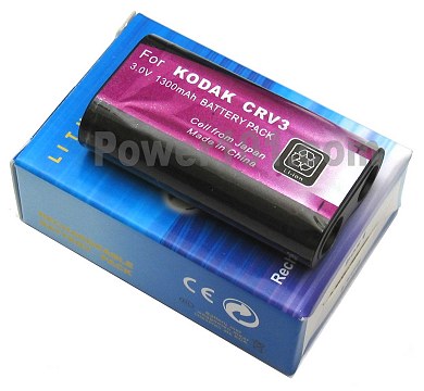 CRV3 Rechargeable Li-Ion battery 3.0V 1300mAh