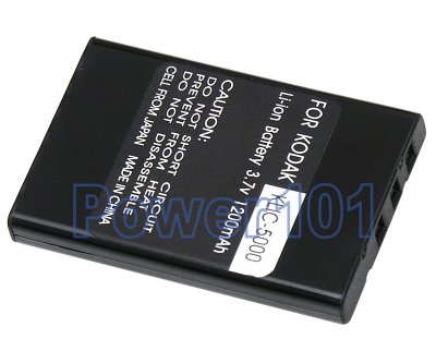 Klic-5000 battery for Kodak Li-Ion 3.7V 1200mAh