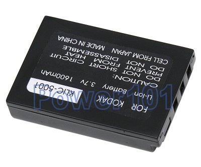 Klic-5001 battery for Kodak Li-Ion 3.7V 1600mAh