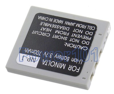 NP-1 battery for Minolta Li-Ion 3.7V 700mAh