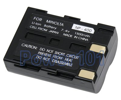 NP-400 battery for Minolta Li-Ion 7.4V 1500mAh