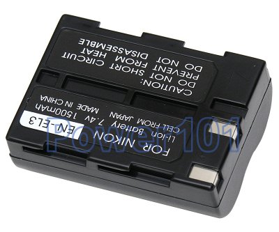 EN-EL3 battery for Nikon Li-Ion 7.4V 1500mAh