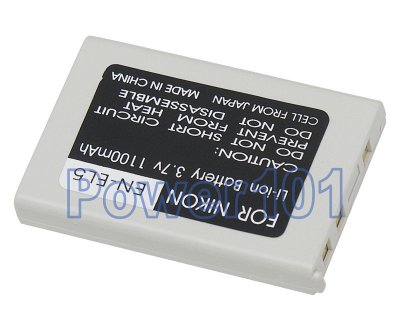 EN-EL5 battery for Nikon Li-Ion 3.7V 1100mAh