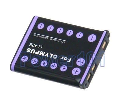 Li-42B battery for Olympus Li-Ion 3.7V 1100mAh
