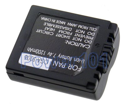 Panasonic Lumix DMC-FZ7-S CGA-S006 Camera Battery