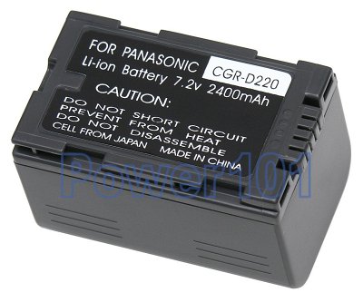 CGR-D220 battery for Panasonic Li-Ion 7.2V 2400mAh