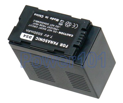 CGR-D54 battery for Panasonic Li-Ion 7.4V 5500mAh