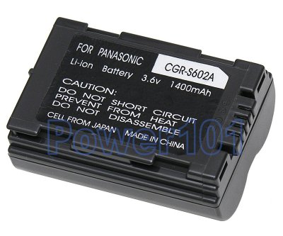 Panasonic CGRS602a camera battery