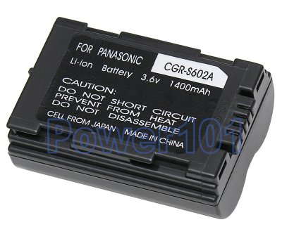 CGR-S602A battery for Panasonic Li-Ion 7.2V 1400mAh
