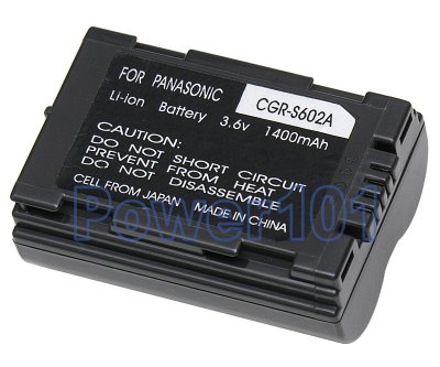 Panasonic CGR-S602a camera battery