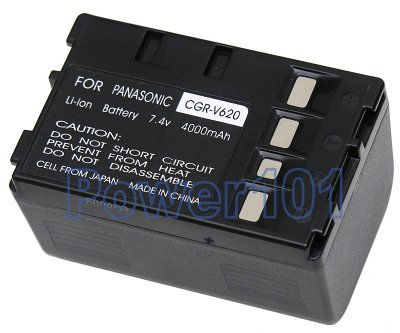 CGR-V620 battery for Panasonic Li-Ion 7.2V 4000mAh