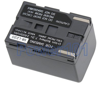 SB-L220 battery for Samsung Li-Ion 7.4V 2400mAh