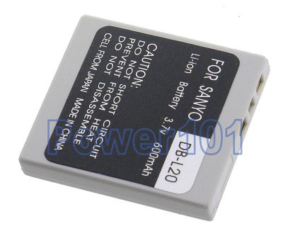 Sanyo DB-L20 camera battery