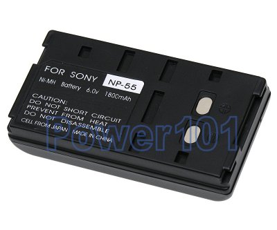 NP-55 battery for Sony Ni-MH 6.0V 1800mAh
