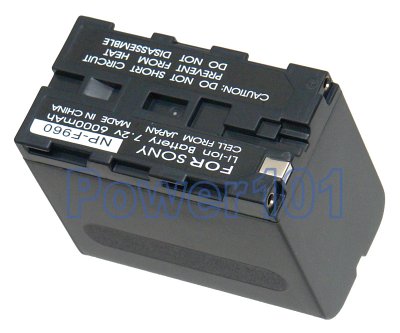NP-F960 battery for Sony Li-Ion 7.2V 6000mAh