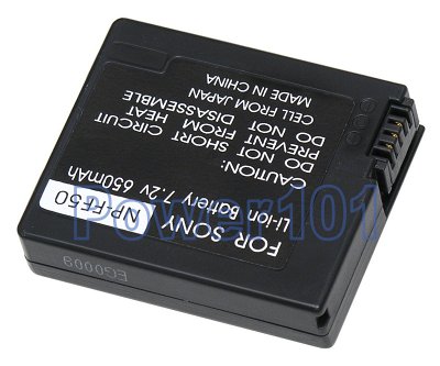 NP-FF50 battery for Sony Li-Ion 7.2V 650mAh