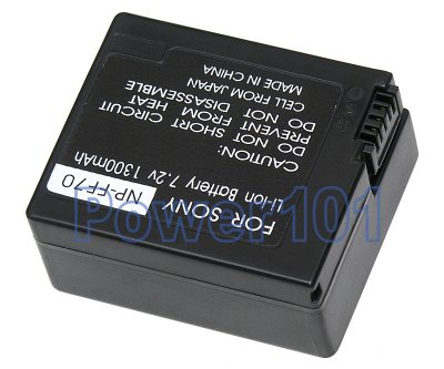 NP-FF70 battery for Sony Li-Ion 7.2V 1300mAh