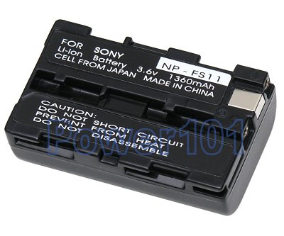 NP-FS11/FS10 battery for Sony Li-Ion 3.6V 1360mAh